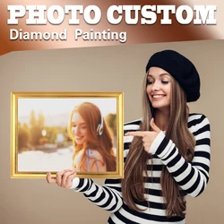 Photo Custom Diamond Painting Full Square/Round Diamonds Embroidery Art Kit Home Decoration Personalized Gift Wall Picture