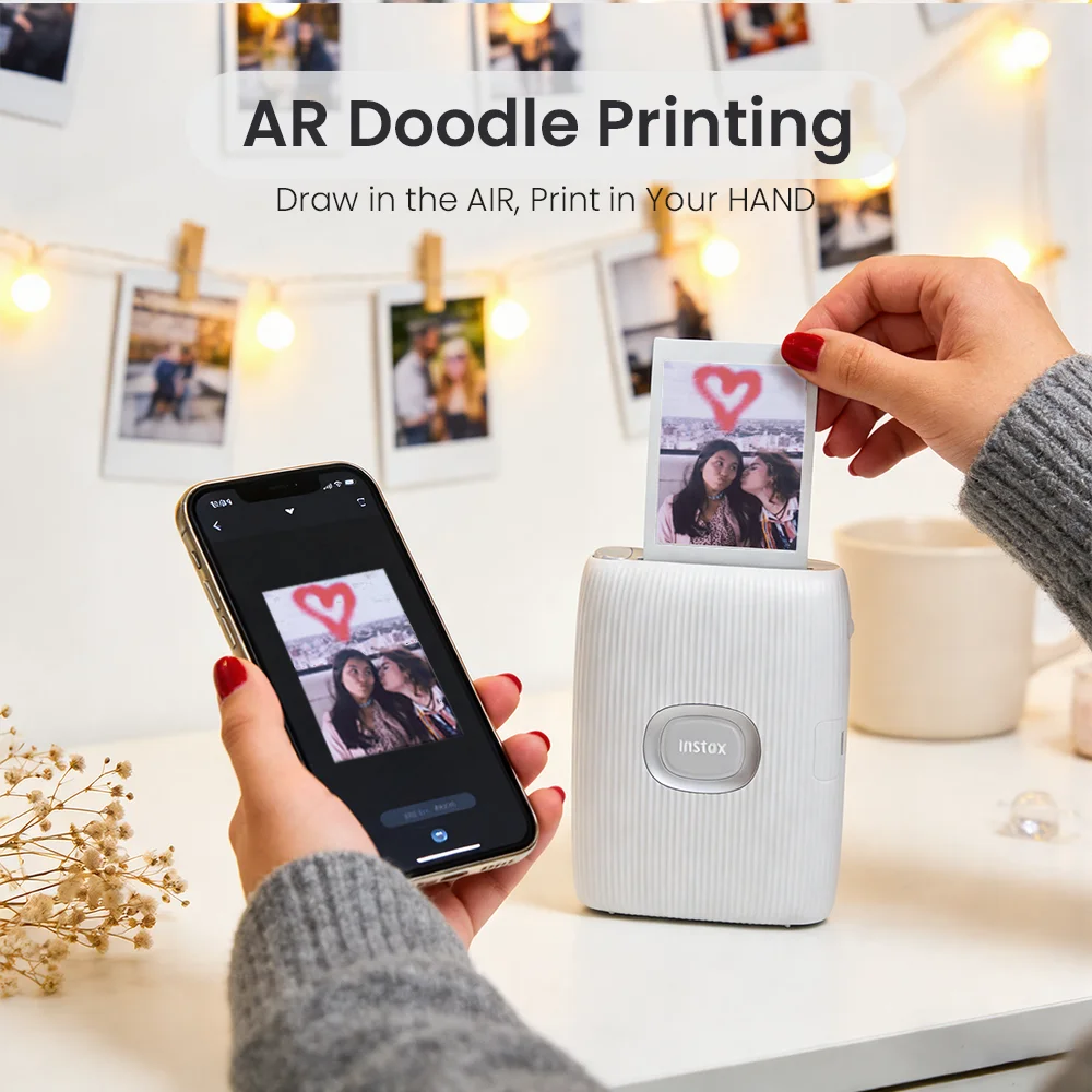 Original Fujifilm Instax Mini Link 2/Link 3 Printer Instax Photo Camera Printers ( 20 / 40 Sheet Instax Mini White Film )