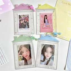 Ins Cute House Candy Bag Kpop Card Sleeves Holder PVC Storage Badge Holder Card Films Game Cards Protector