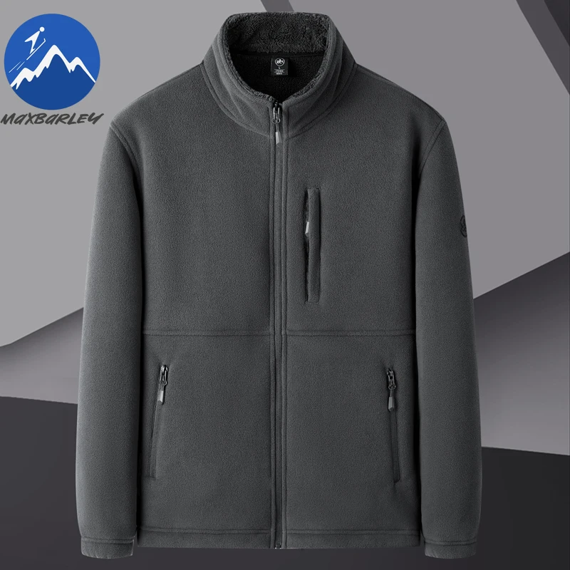 Maxbarley Men Winter Jacket Stand Collar Outdoor Work Warm Windproof Cotton Coat Hiking Comfortable Warm Winter Mens Clothes