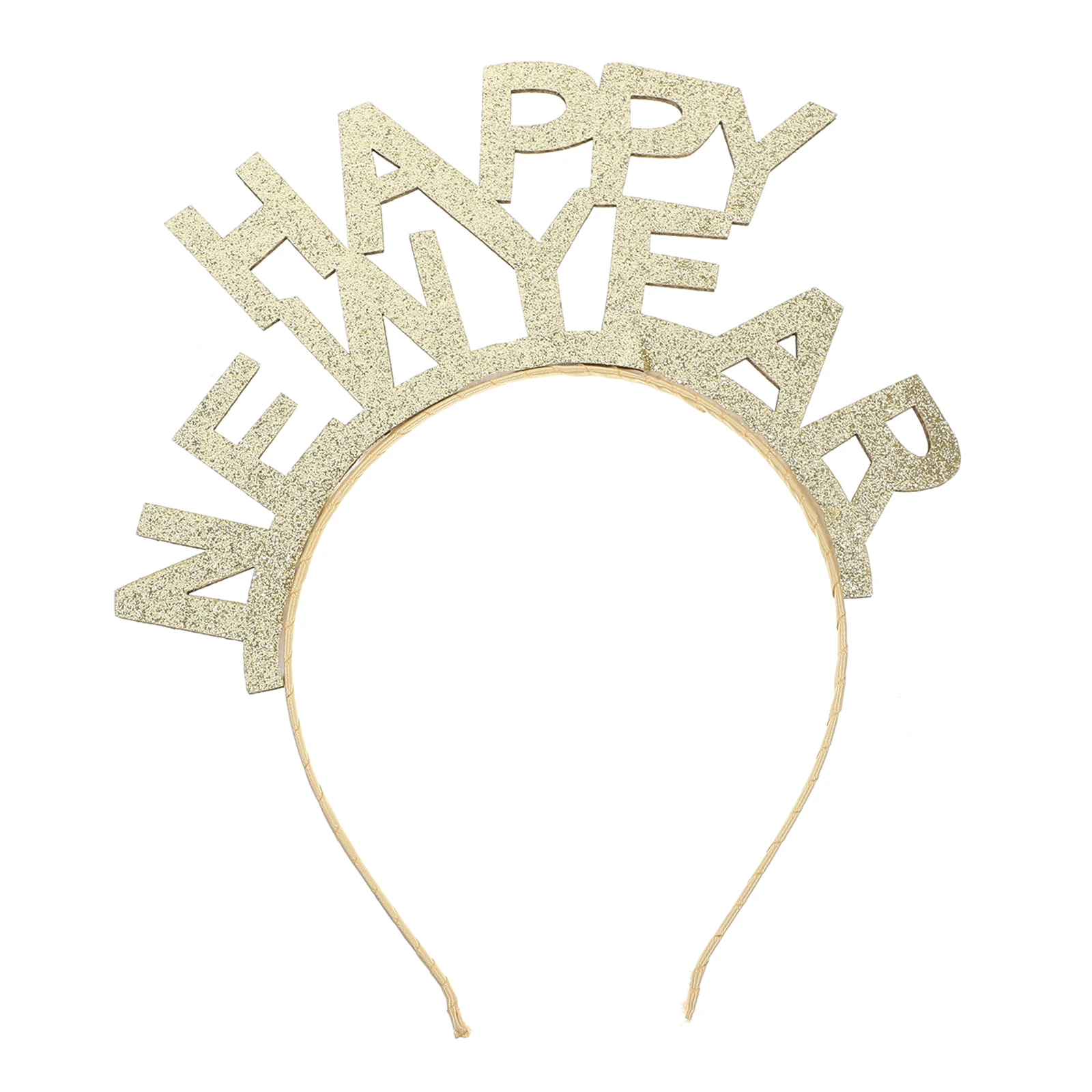 

Happy New Year Hair Accessories Glitter Rhinestone Headb for Students Graduation Headdress Holiday Gifts