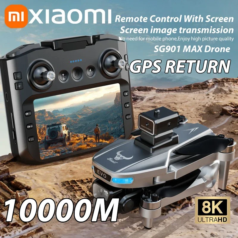 Xiaomi SG901 MAX GPS Drone 8K Aerial HD Intelligent Avoiding Obstacle with 5.9-Inch Screen Remote Control Brushless Power RC UAV
