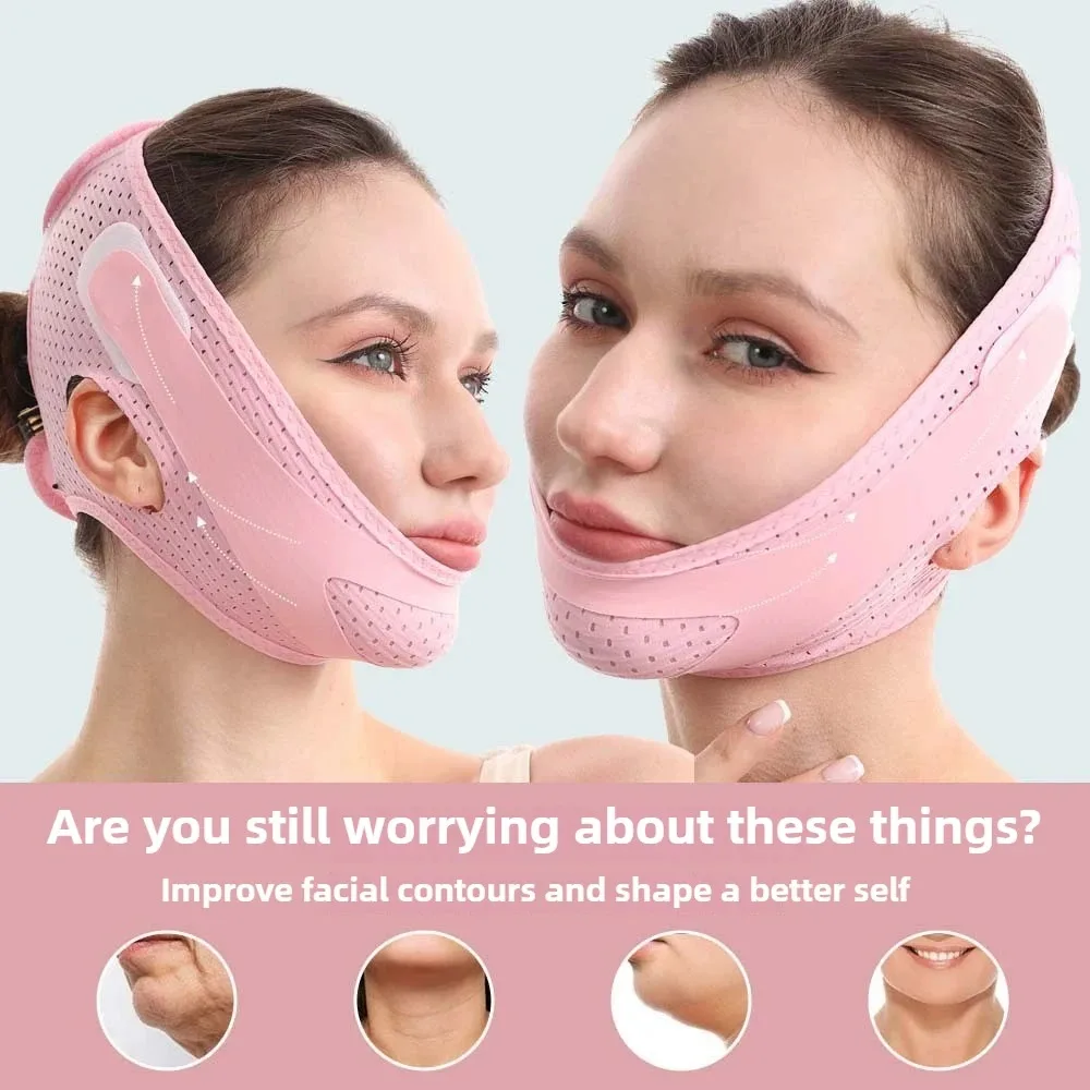 Anti Wrinkle Bandage Lifting Belt Face Slimming V Line Shaper Chin Women Face Cheek Lift Up Strap Facial Beauty Skin Care Tools view 3