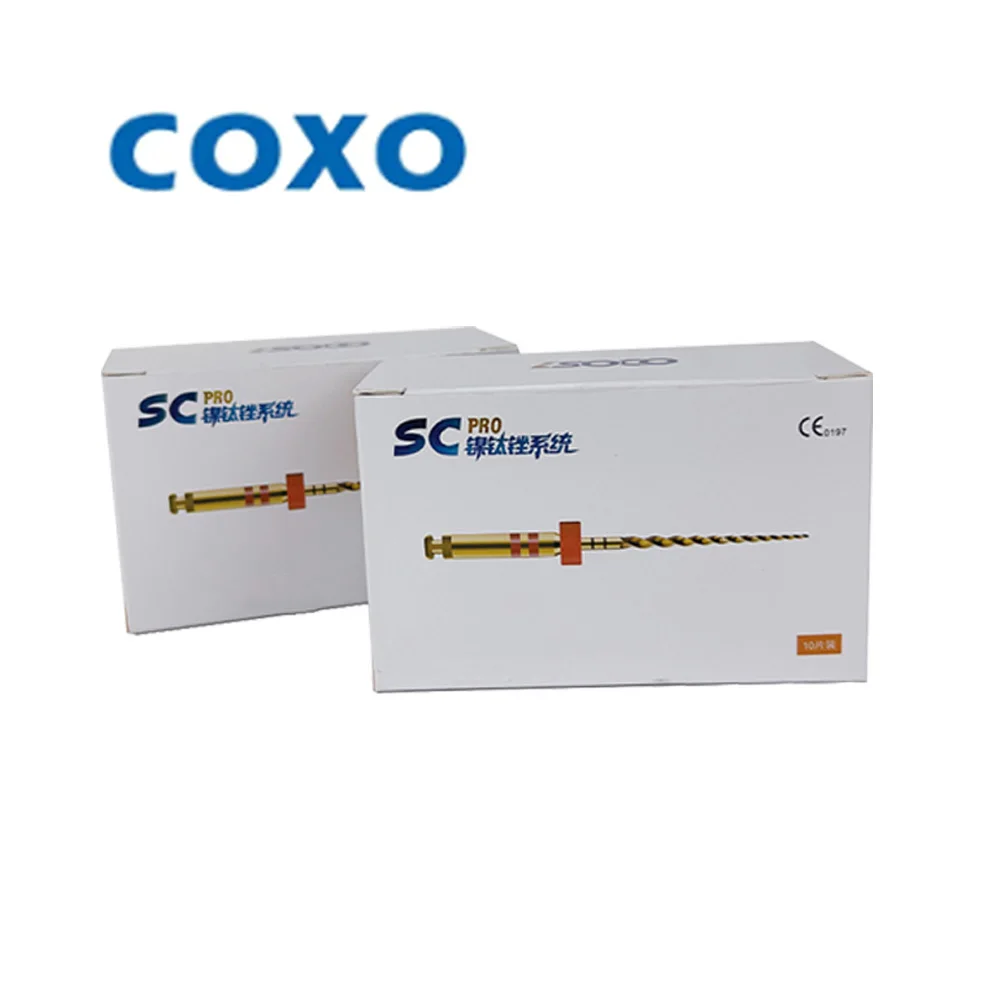 5Boxes COXO SCPro Niti Endo File Dental Rotary File Golden Endodontic Nickel-titanium 21/25mm Root Canal Dentist Instrument