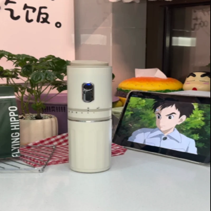 110V/220V/USB FOX DOLA Portable Coffee Maker Mini Grinder All in One for Home Travel Hand Drip Coffee Cup DB