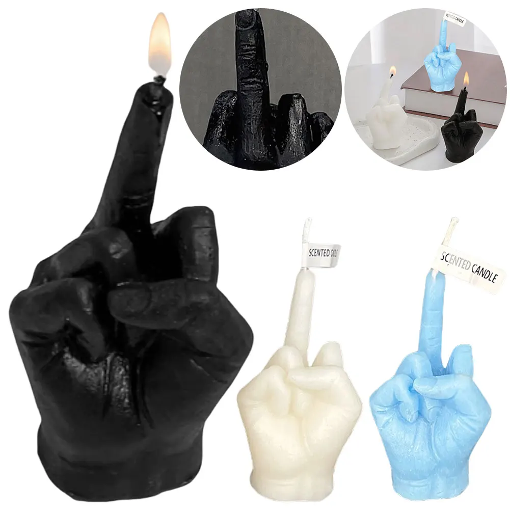 Mittelfinger-Duftkerze, kreative Kerze, Sojawachs, langlebige Kerze, mittelfingerförmiges Modell, Duftkerze für Zuhause