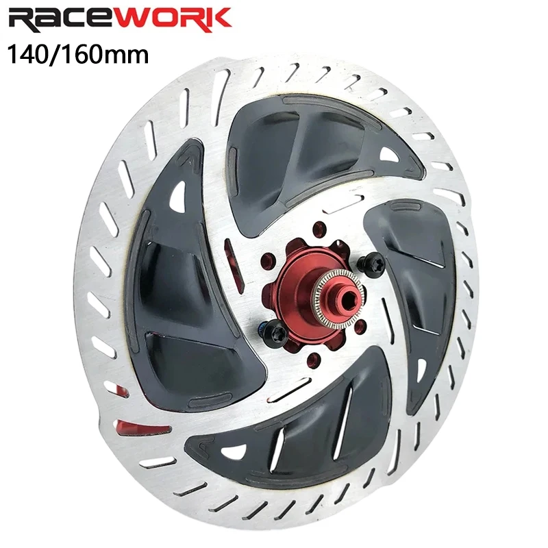 

New Mountain Bike Six nail Heat Dissipation Disc Bicycle Oil Brake Disc Brake Pad 160mm/140mm Wear resistant Bicycle parts