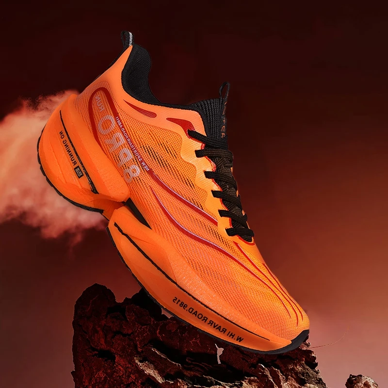 

Marathon Air Cushion Men Sports Running Shoes Breathable CarbonPlate Women Comfortable Athletic Training Nonskid Tennis Sneakers