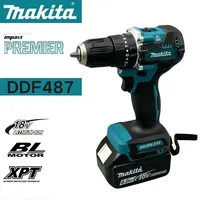 Makita DDF487 13mm Brushless 18V lithium electric rechargeable impact drill large torque screwdriver