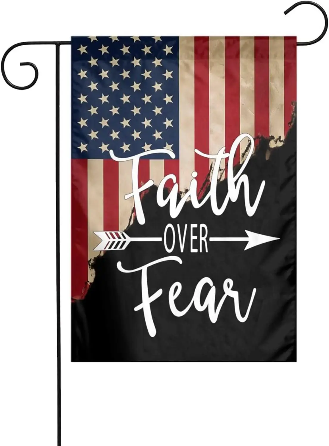 Faith Over Fear Christianflag 12x18 Inch Outdoor Garden Banner Flag ZZM
