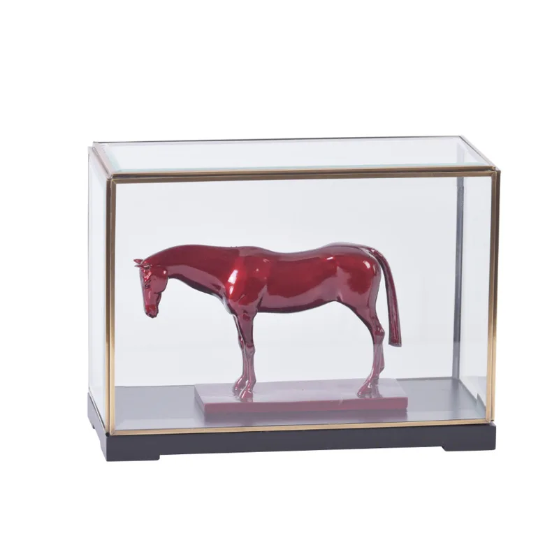 

New Chinese Bogu frame horse to success office ornaments home living room entrance soft decorations housewarming gifts