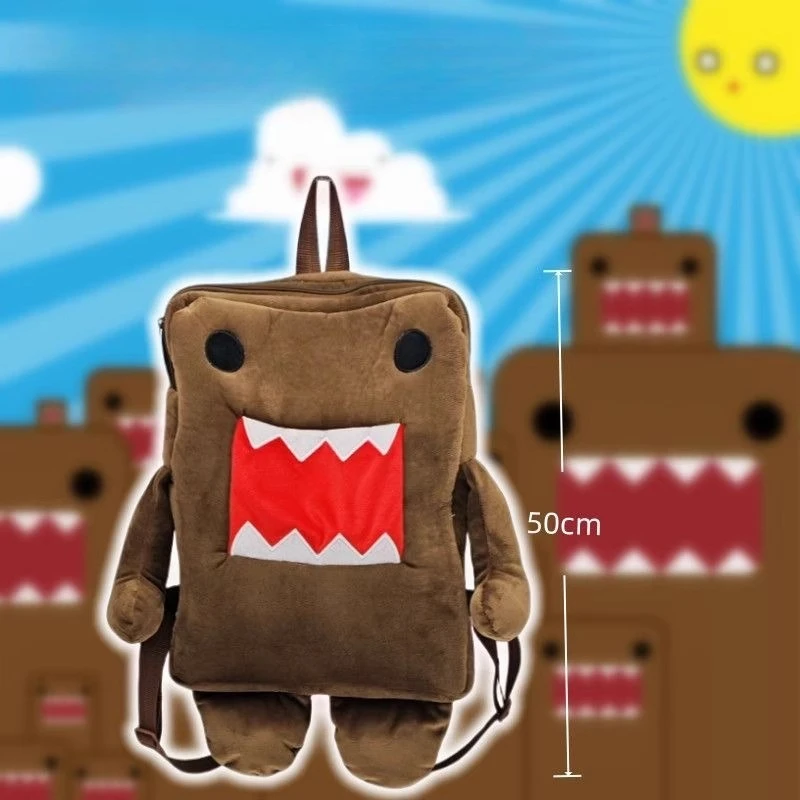 

Школьная сумка Domokun с героями мультфильмов, плюшевый рюкзак для куклы, дорожная кукла, забавный периферийный студенческий рюкзак, праздничные подарки для мальчиков и девочек