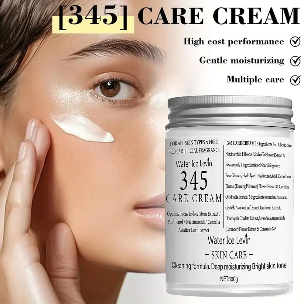 345 creme de niacinamida antioxidante ácido hialurônico hidratação profunda tom de pele brilhante suave calmante não irritante para toda a pele