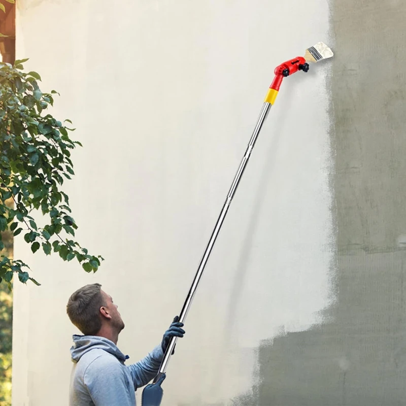 ABPQ-Kit per asta di prolunga per pennello multi-angolo Staffa di fissaggio per prolunga per strumento di vernice portatile adatta per soffitto, finestra