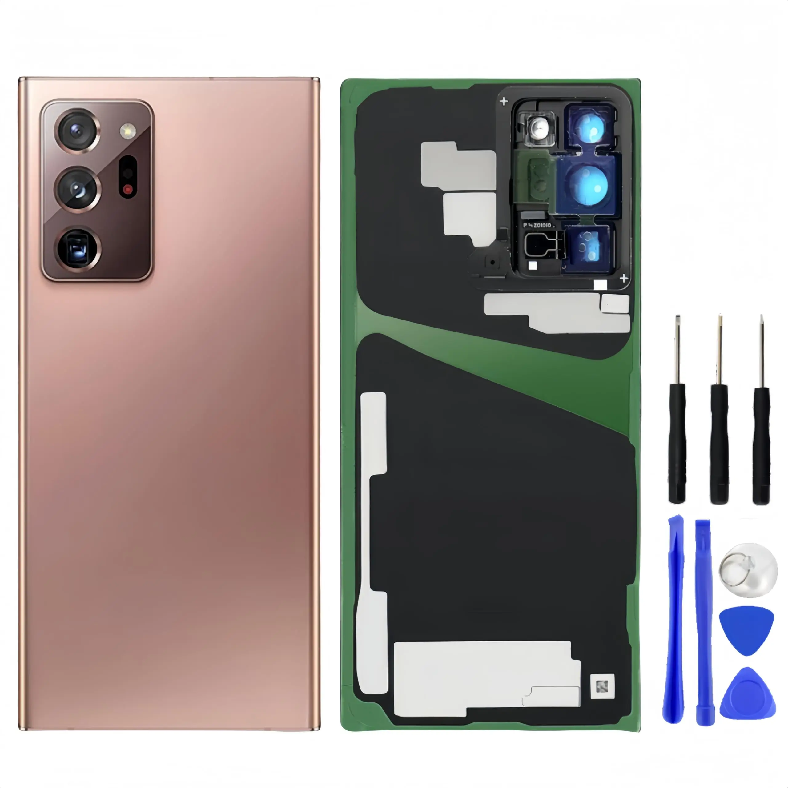 Für Samsung Galaxy Note 20 Ultra Batterie Zurück Abdeckung Glas Hinten Gehäuse Abdeckung Ersatz Fall Mit Kamera Objektiv für Galaxy N20 Ultra