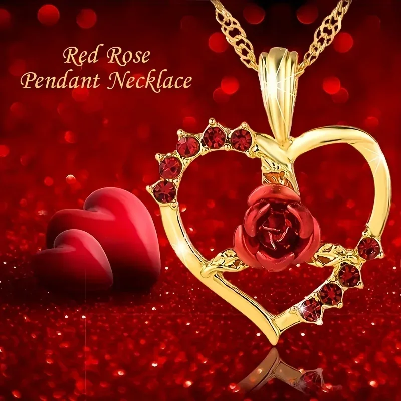 Elegant Fashion Creative Heart Pendant Necklace PersonalisedJewellery Valentine's Day Gift Birthday AnniversaryGift Best-selling