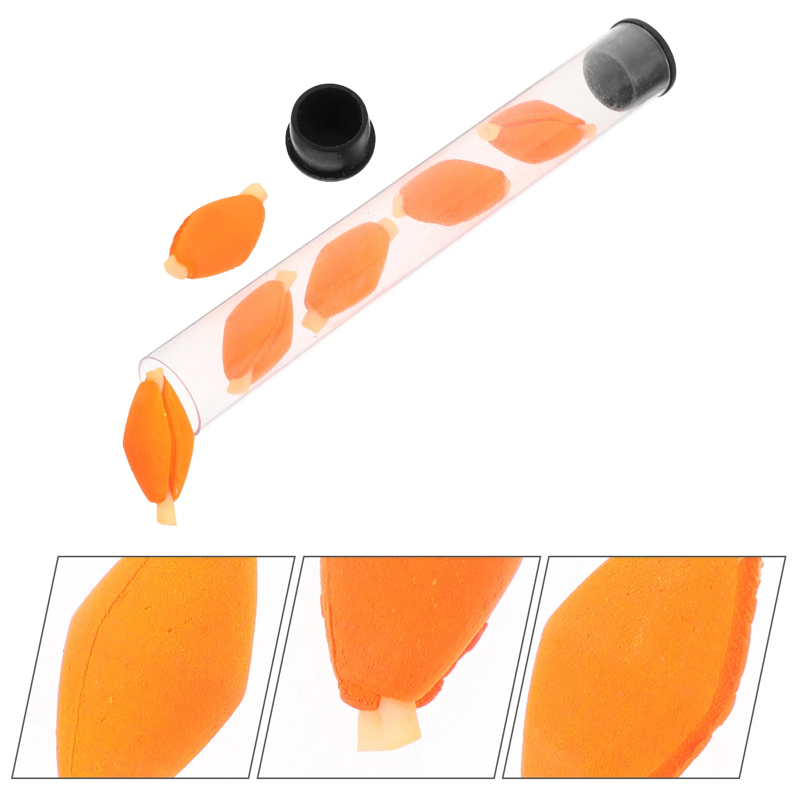 

6pcs Fishing Float Strike Indicator Orange High Visibility Buoyant Foam For Angling Reliable Fish Bite Alarm Floats Fishing