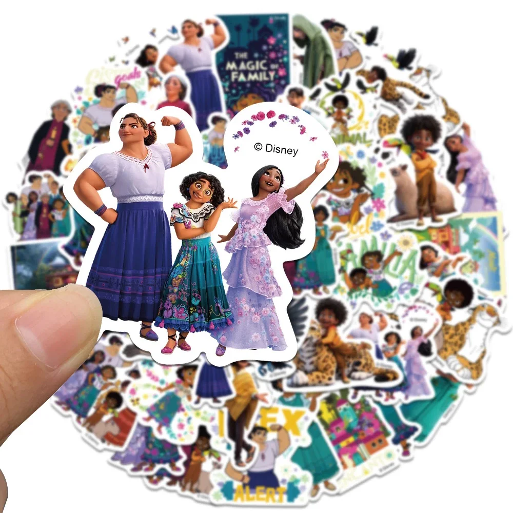 10/30/50pcs Disney Movie Encanto Cartoon Stickers Cute Mirabel Alma Anime Sticker DIY Phone Guitar Suitcase Decals for Kids Toy