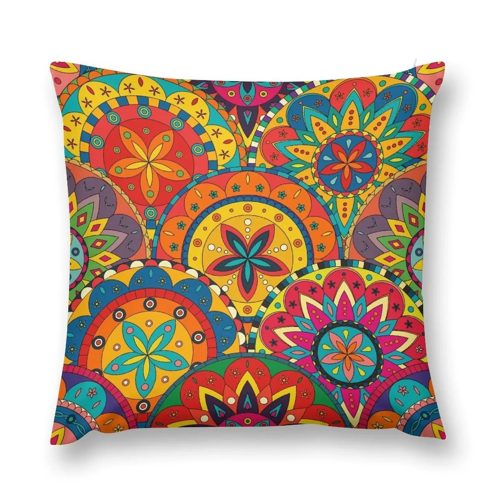 

Funky Retro Pattern Mandalas Throw Pillow Pillowcases Pillowcases Bed Cushions Decorative Cover For Living Room pillow