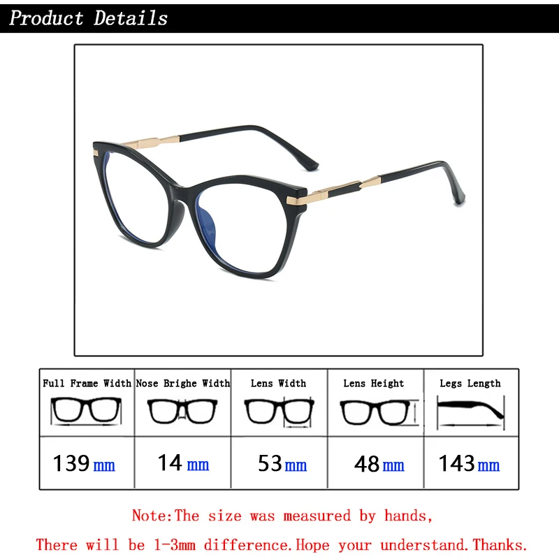 موضة جديدة TR النساء القط العين مكافحة الضوء الأزرق التقدمية متعددة البؤر نظارات للقراءة السيدات مد البصر نظارات تبدو بالقرب من بعيدا