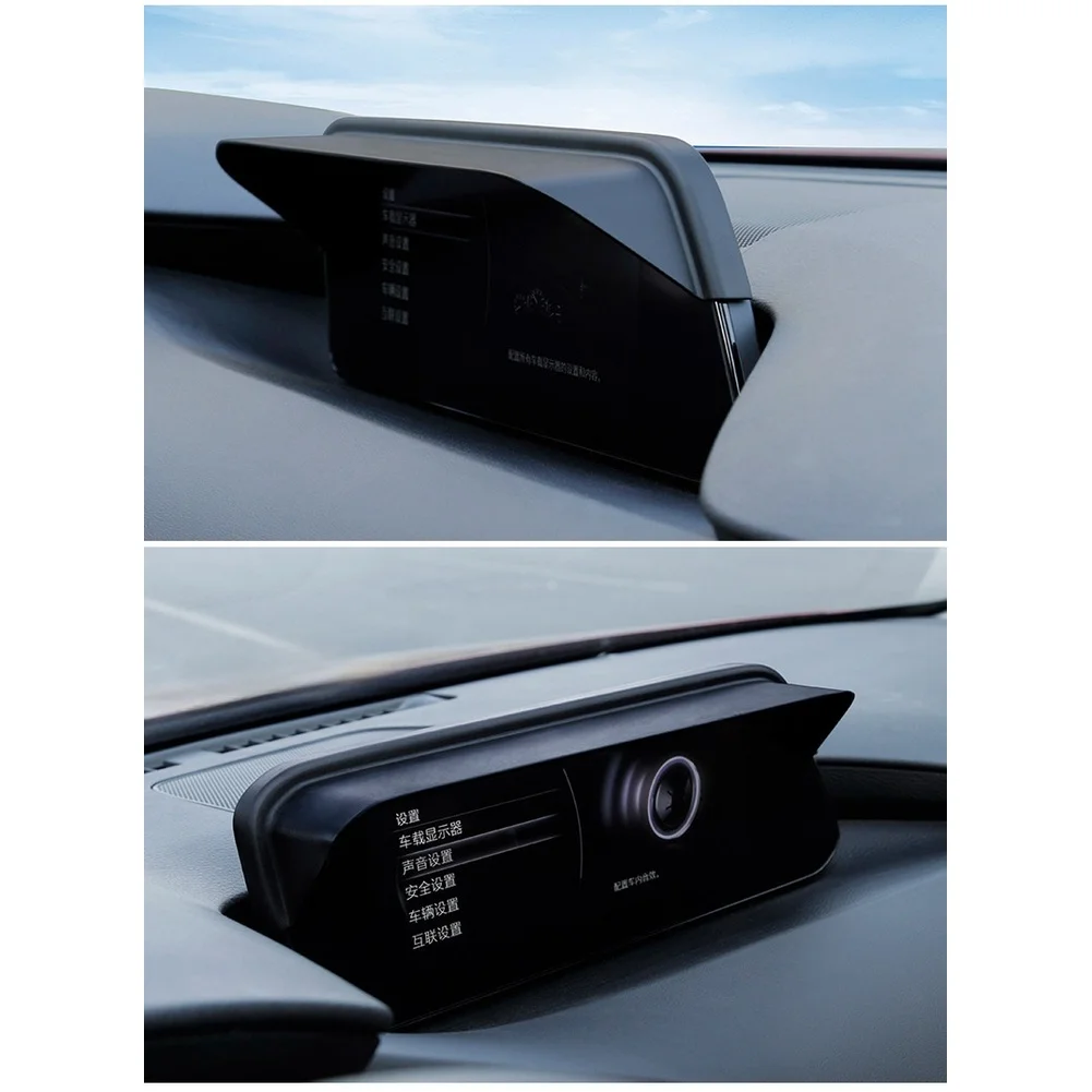 ABS Sunshade Lens Hood FOR Mazda 3 2020 System to Diminish Sun Reflection Without Affecting Screen Usability ABS