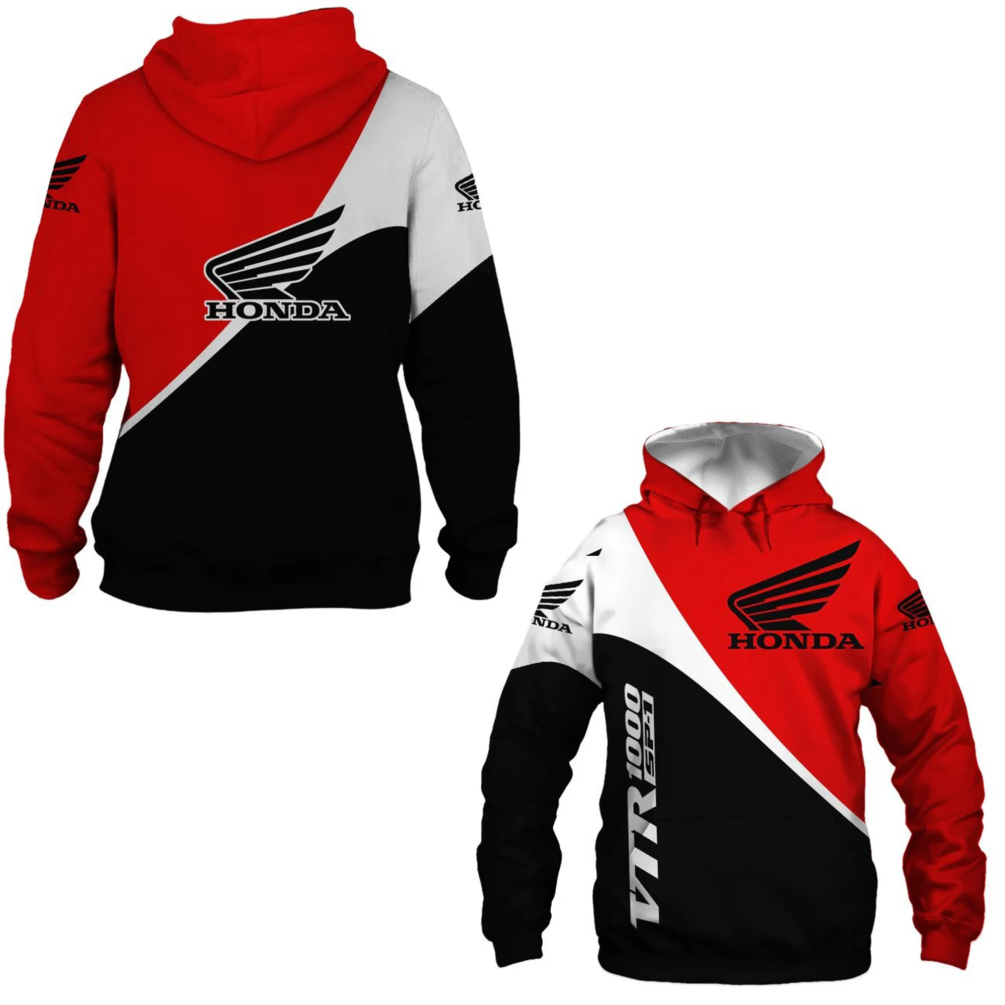 Honda Racing Hoodie Fashion 3D Printing Fashion Men's Hoodie Outdoor Sports Leisure Hoodie Honda Motorcycle Hoodie