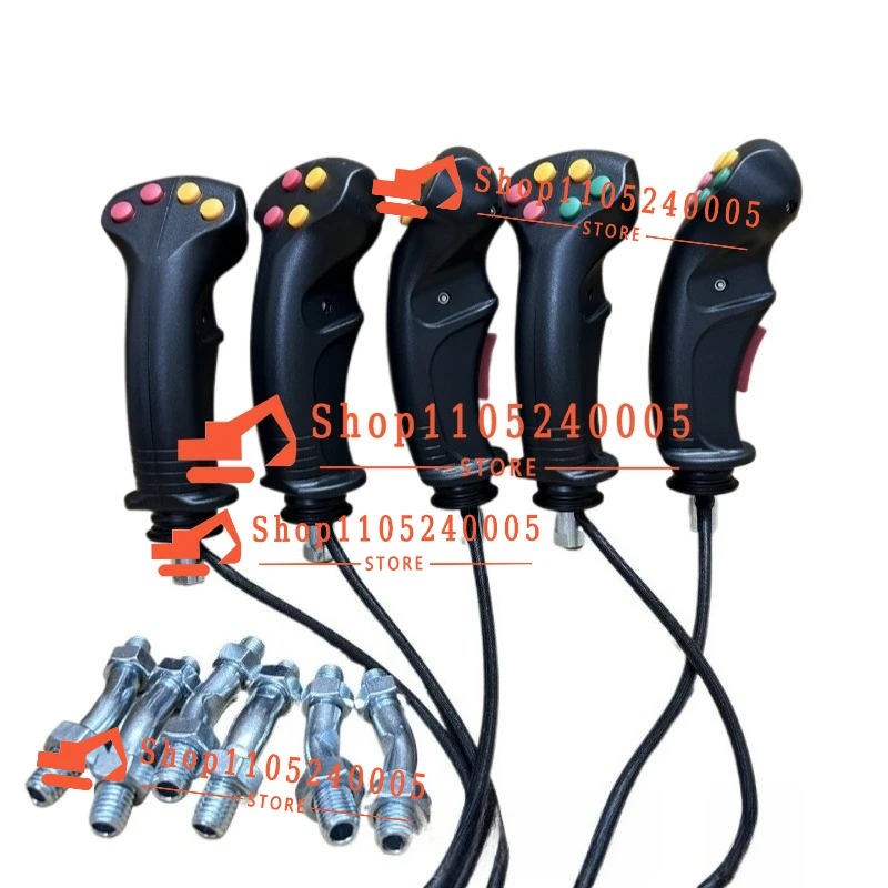 4/5/6/7 Button For Excavator Parts Logging  Agricultural Harvester Electric Control  Joystick Handle Glue Gear