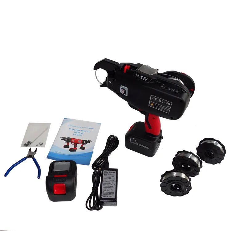 Automatic Lithium Battery  Multi Type Electric Steel bar Iron Wire Coils Binding Strapping Machine Rebar Tying Machine