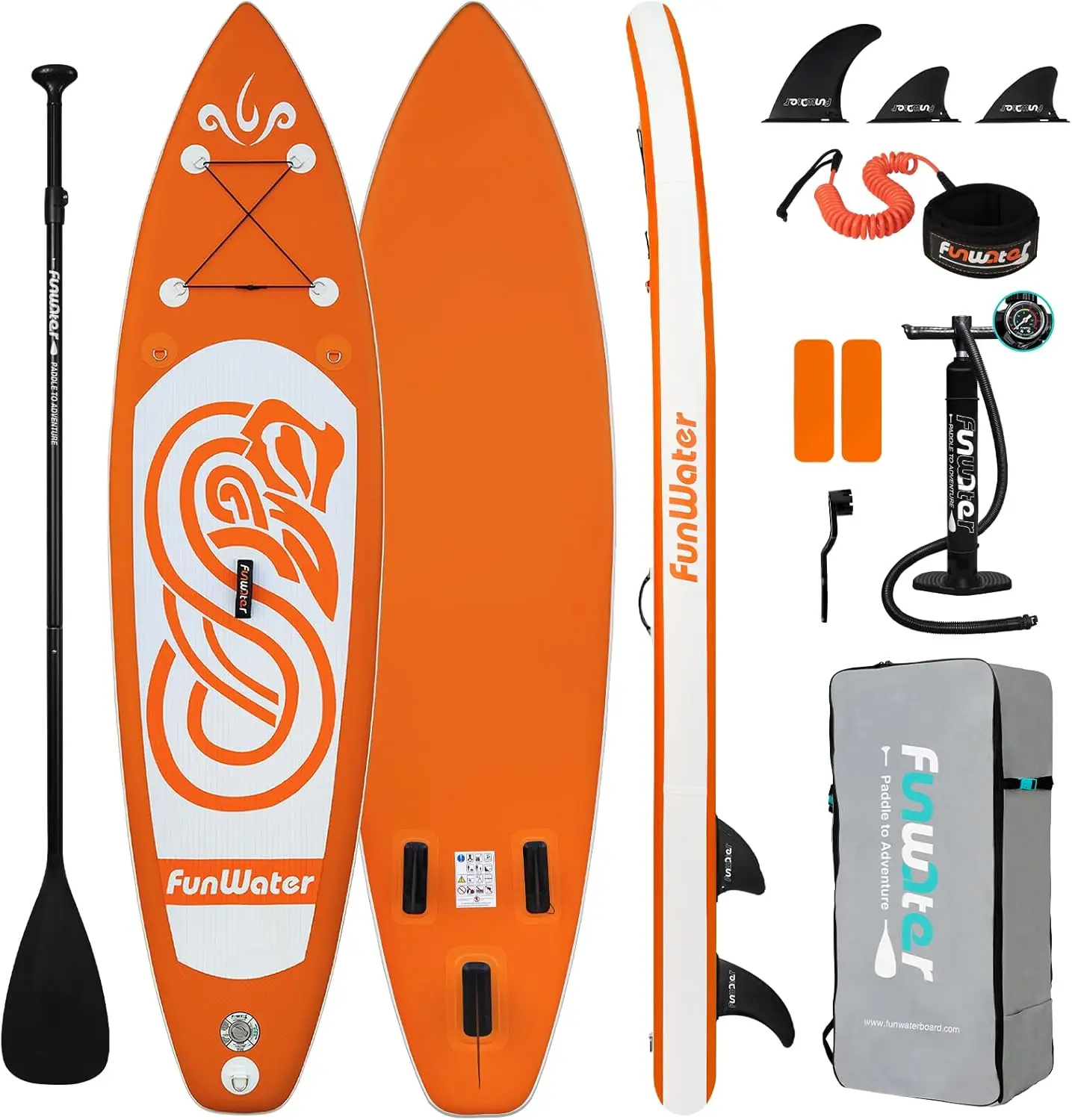 SUP Inflatable Stand Up Paddle Board 10'x31''x6'' Ultra-Light Inflatable Paddleboard with ISUP Accessories,Fins,Adjustable Paddl