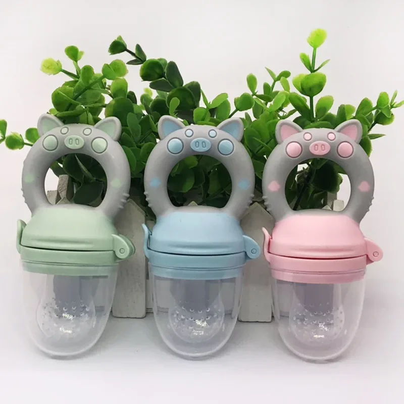 Baby Nipple Fresh Food Silicone Baby Pacifiers Feeder Kids Fruit Feeding Nipple Safe Supplies Nipple Teat Pacifier Bottles