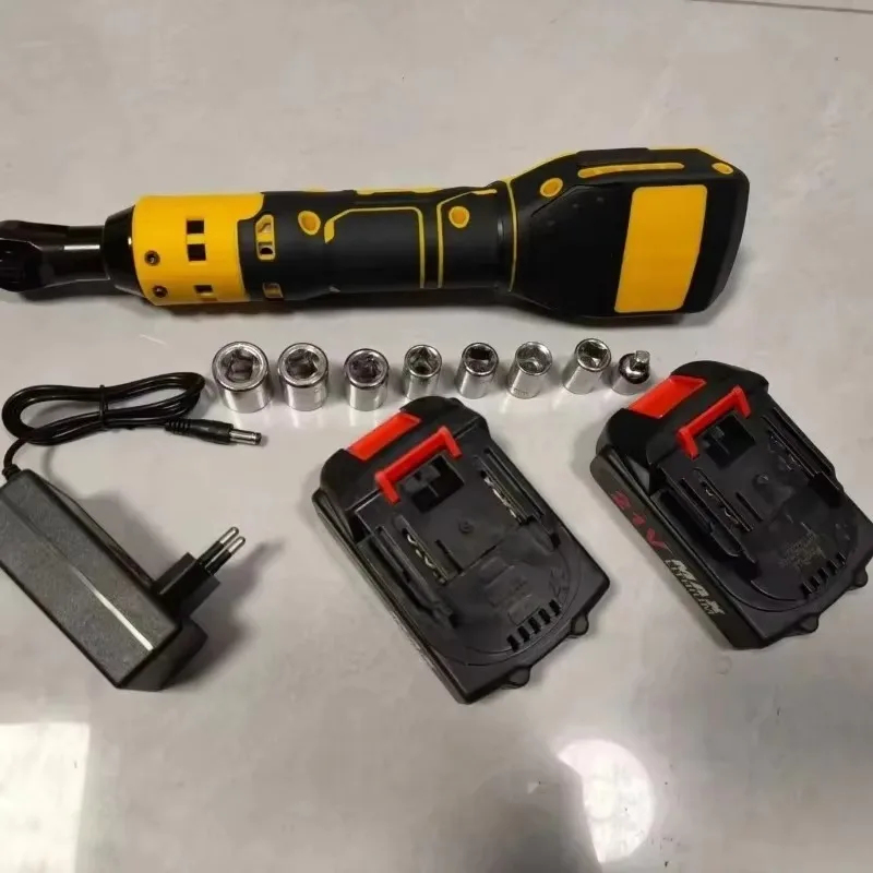 

【2026】Factory Customized Service 3/8 Electric Ratchet Wrench 90° Truck Wheel Ratchet Wrench Lithium Battery Cordless Angle Wren