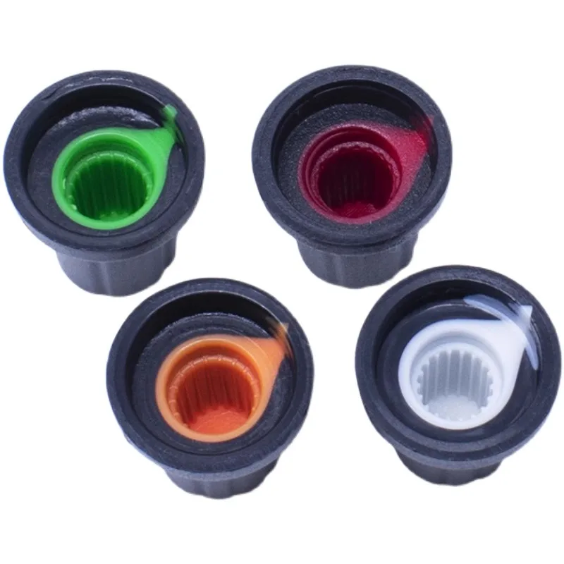 12pcs Potentiometer knob switch ( button A variety of colors) AG2 Plastic knob for Diameter 6mm Plum Handle WH148 switch cap