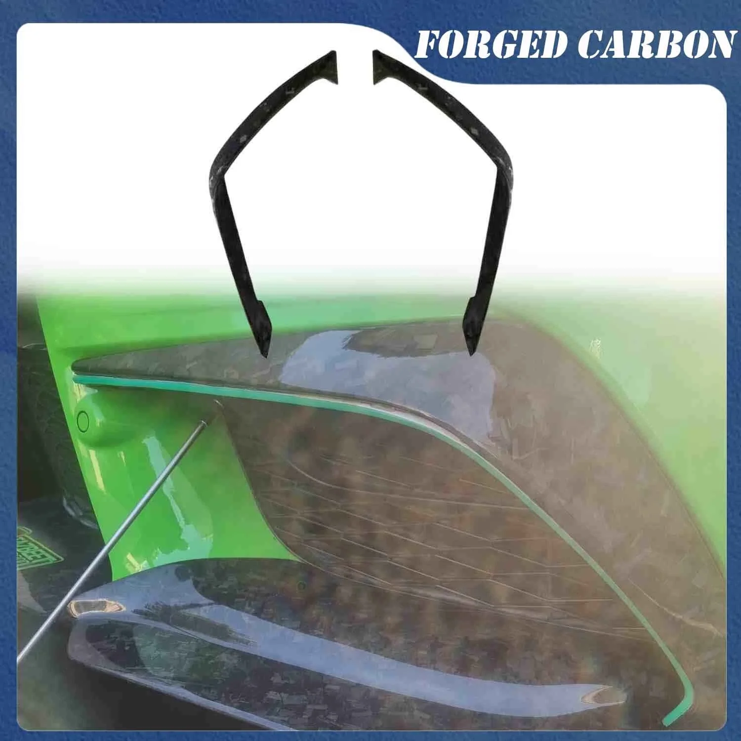 

For Toyota Supra A90 A91 MK5 Forged Carbon Front Bumper Upper Trim Fang Canards