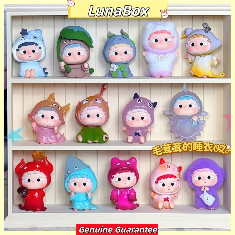 Original ozai mini as aventuras com capuz série caixa cega brinquedos kawaii anime figura de ação surpresa caixa mistério bonecas meninas presente