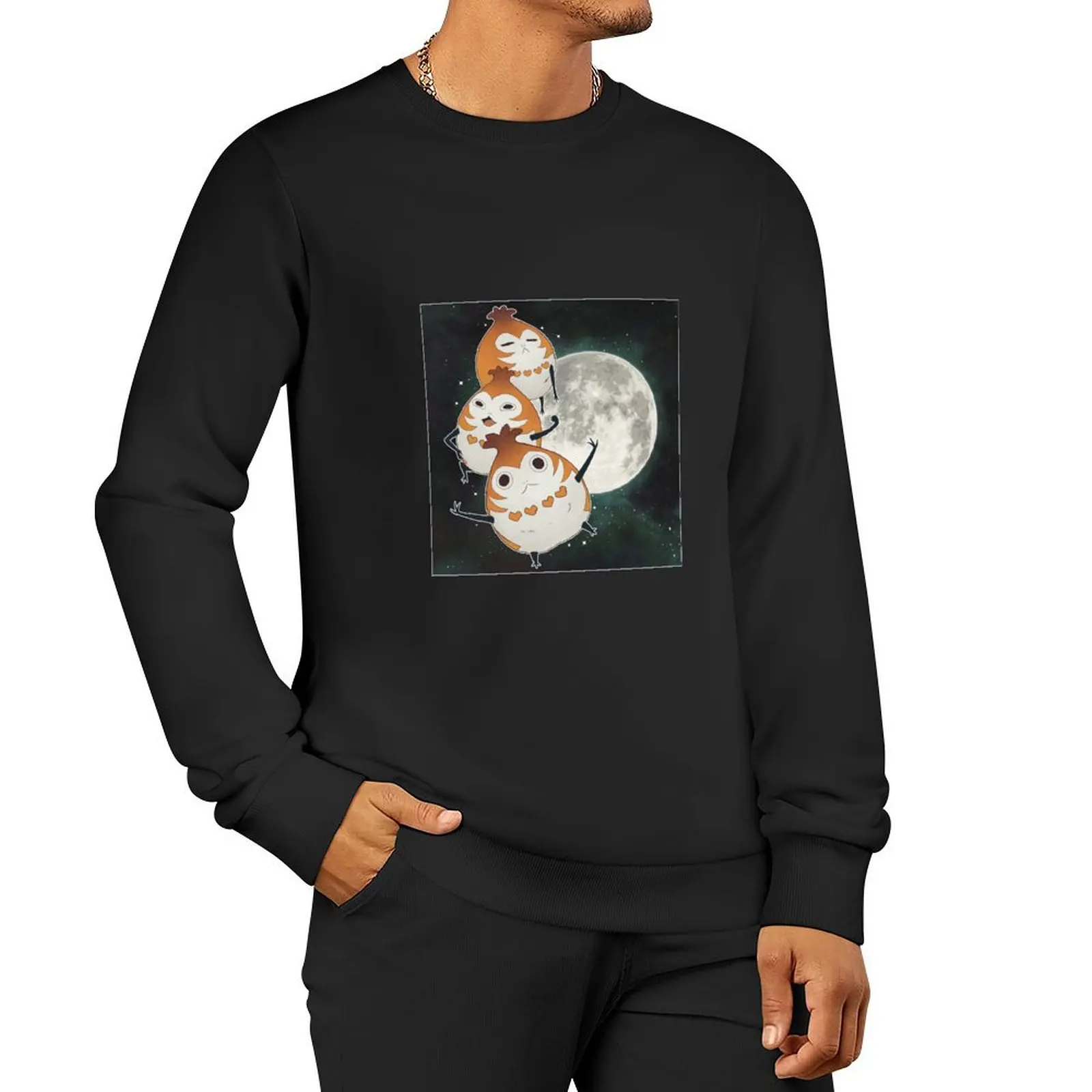 

3 Paissa Moon Pullover Hoodie autumn clothes hooded shirt korean clothes anime clothing sports sweatshirt man