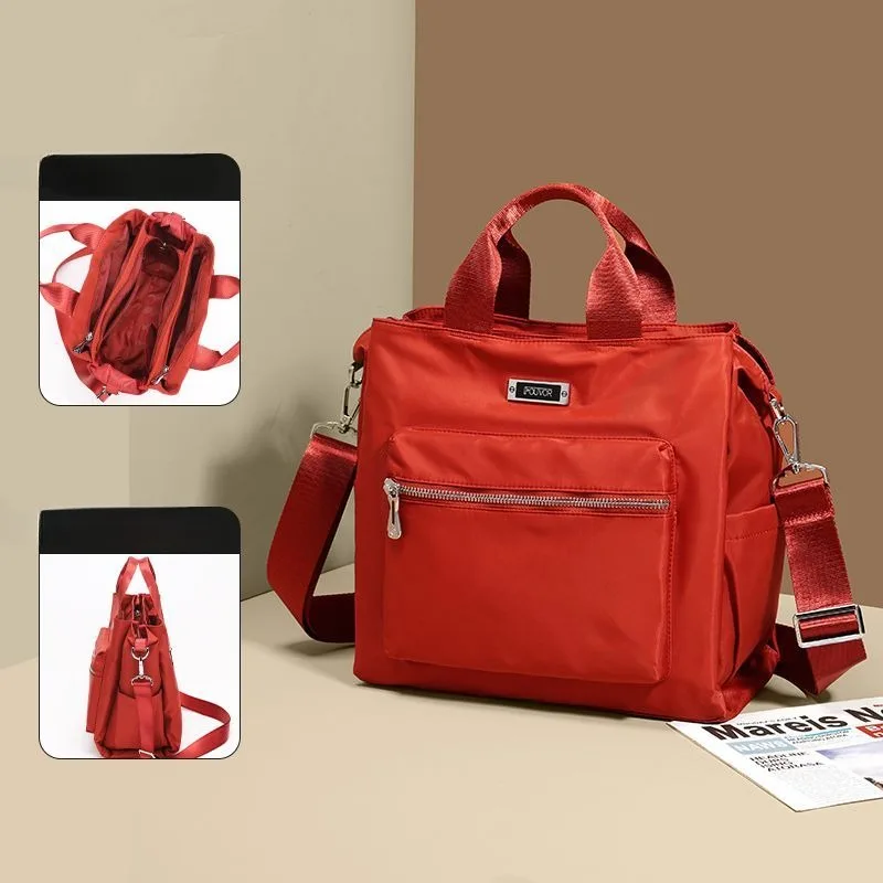 Large Capacity Shoulder Bag New Style Handbag Multi-layer Crossbody Bag Female Toth Canvas Bag