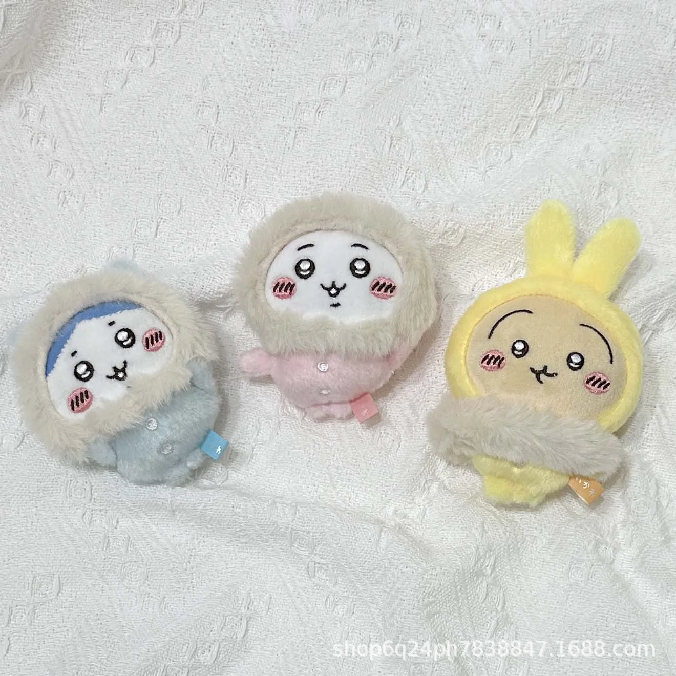 

Kawaii Chiikawa 10Cm Fluffy Pajama Series Cartoon Plush Toy Anime Sanrio Girl's Heart Cute Plush Backpack Pendant Girls Gift