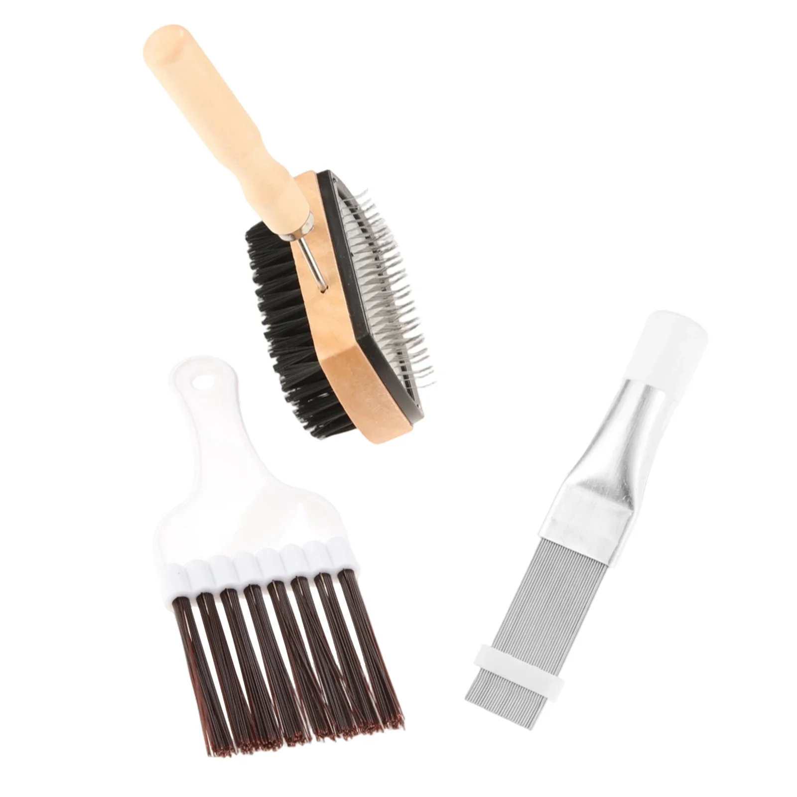 1Set 3 in 1 Air Conditioner Condenser Fin Comb Cleaning Brush Supplies Cleaner Evaporator Radiator Refrigerator Repair Tool Kit