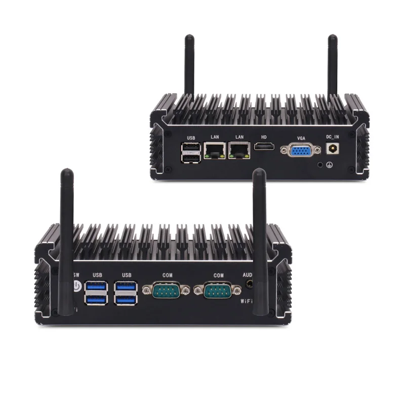 

Linkleaps Compact Core I3 I5 I7 Безвентиляторный промышленный мини-ПК Индустриальный компьютер Встроенный блок-ПК с 2 ГБE 2 RS232 RS485