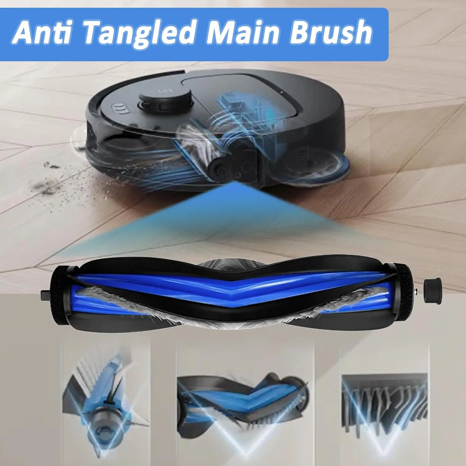 Compatible with for  Ecovacs Debot N30 Omni / N30 Pro Omni  Spare Part Accessory Main Brush Side Filter HEPA Cloth Dust Bag