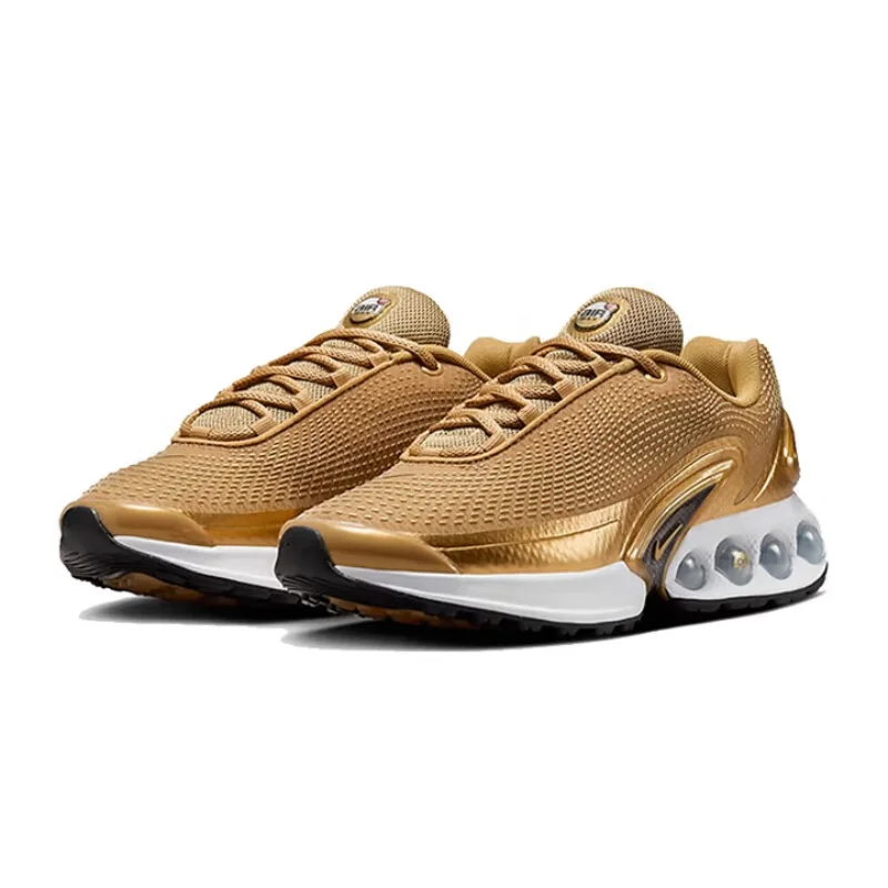 

Двухкамерная видимая амортизация на воздушной подушке, износостойкие, легкие женские кроссовки, новый футуристический дизайн обуви, прочные, удобные, не полифокующие, тренировочные кроссовки, Air Max Dn Gold, высококачественная цветовая схема, универсальн