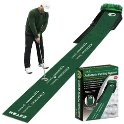 Golf Putting Indoor Golf Hitting Mat Green Mat Golf Practice Training Aid Equipment for Home Outdoor Backyard