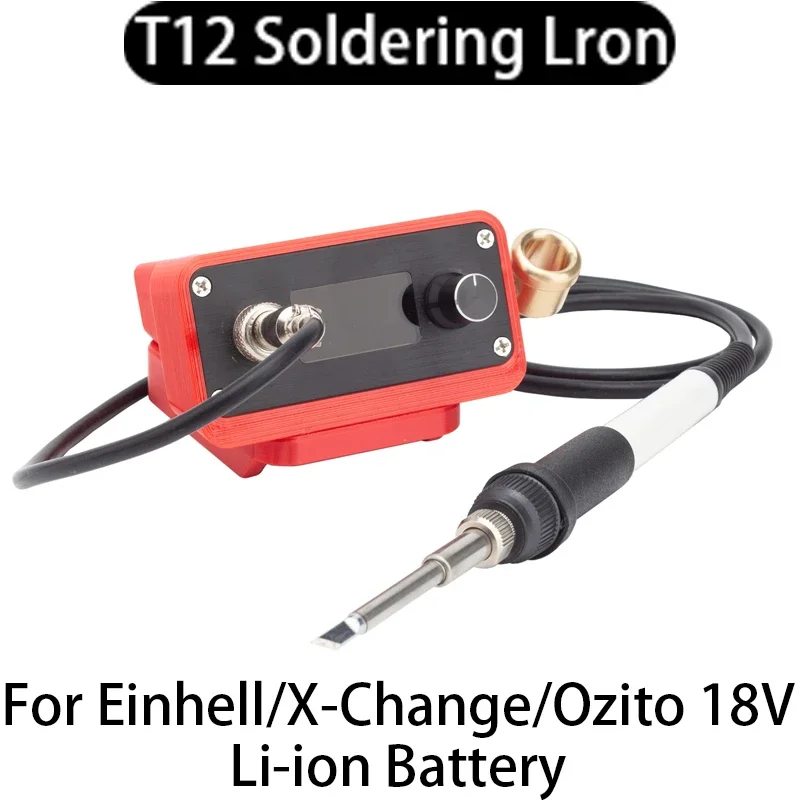 

OLD T12 Cordless Soldering Iron Station for Einhell/X-Change/Ozito 18V Team Li-ion Battery Electric Solder