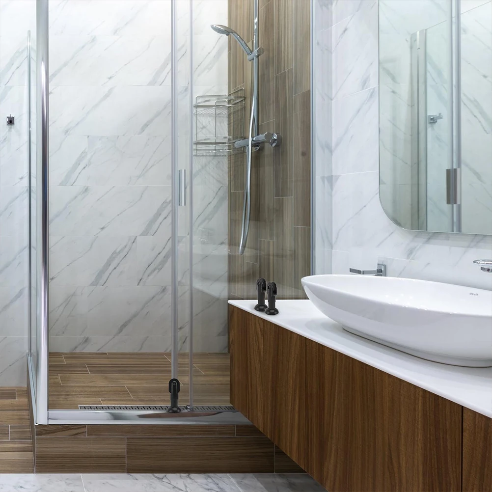 

2Pcs Support Feet for Toilet Cubicles Plastic Bathroom Partition Fitting Heavy Duty Adjustable Height Partition Hardware