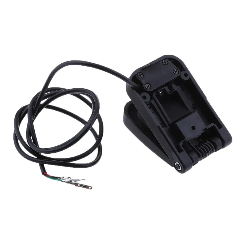 دراجة سكوتر كهربائية رائعة 5 فولت، خنق للقدم، بلاستيك أسود