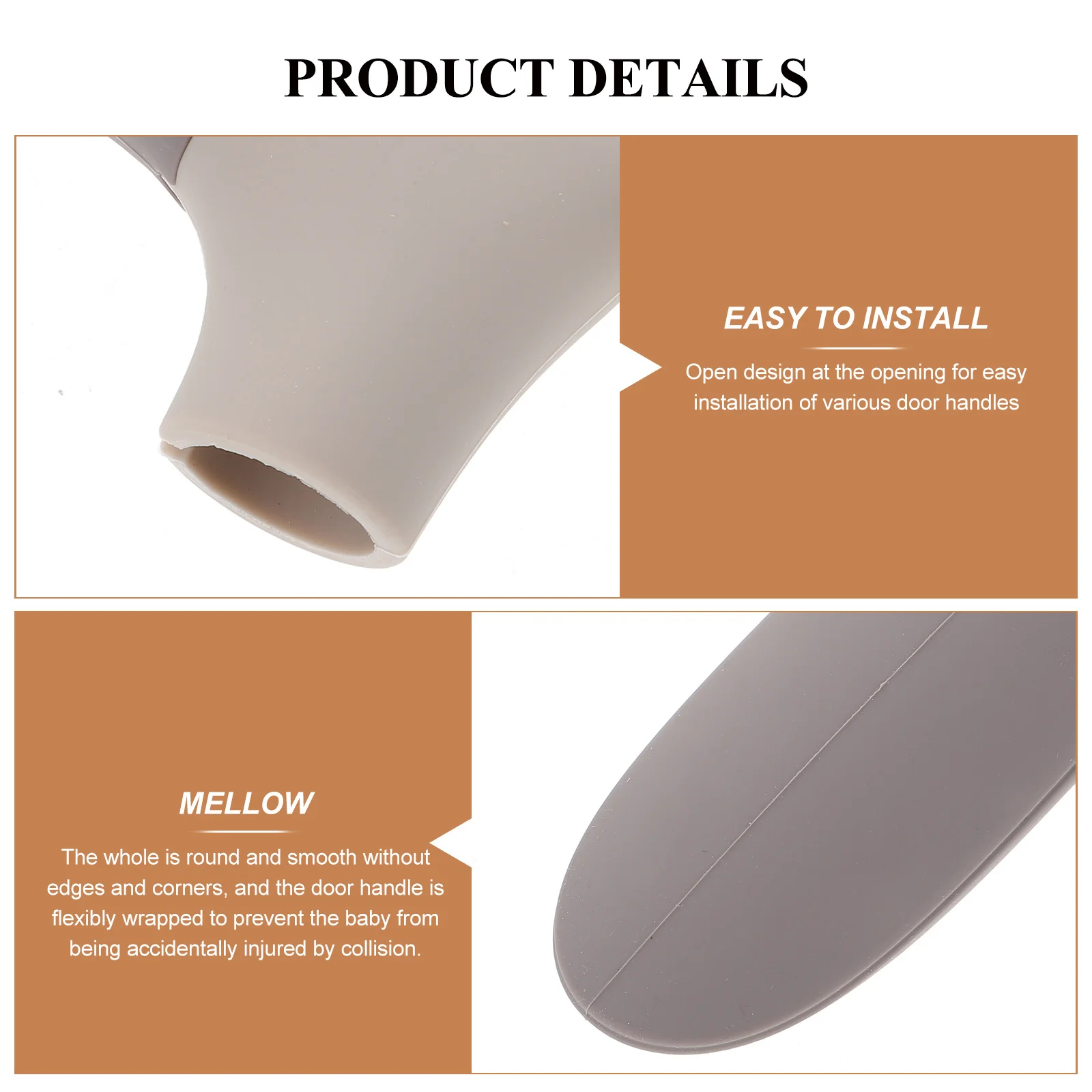 

Soft Silicone Door Handle Cover with Lovely Design Baby Proofing Essential for Home Safety Door Knob Protector