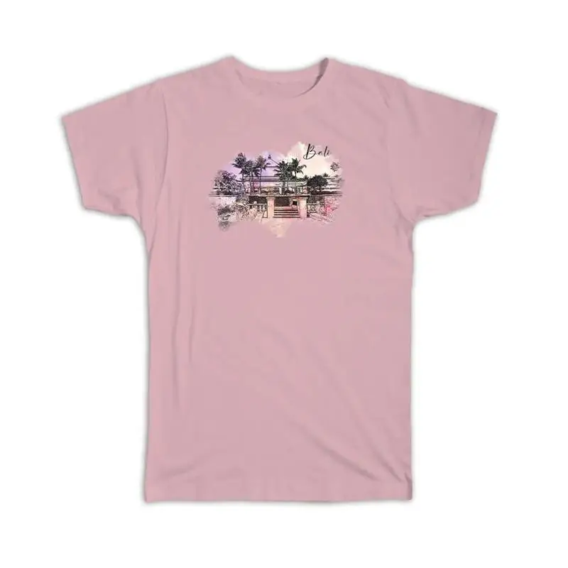 

Бали Индонезия Футболка с акварельным драконом