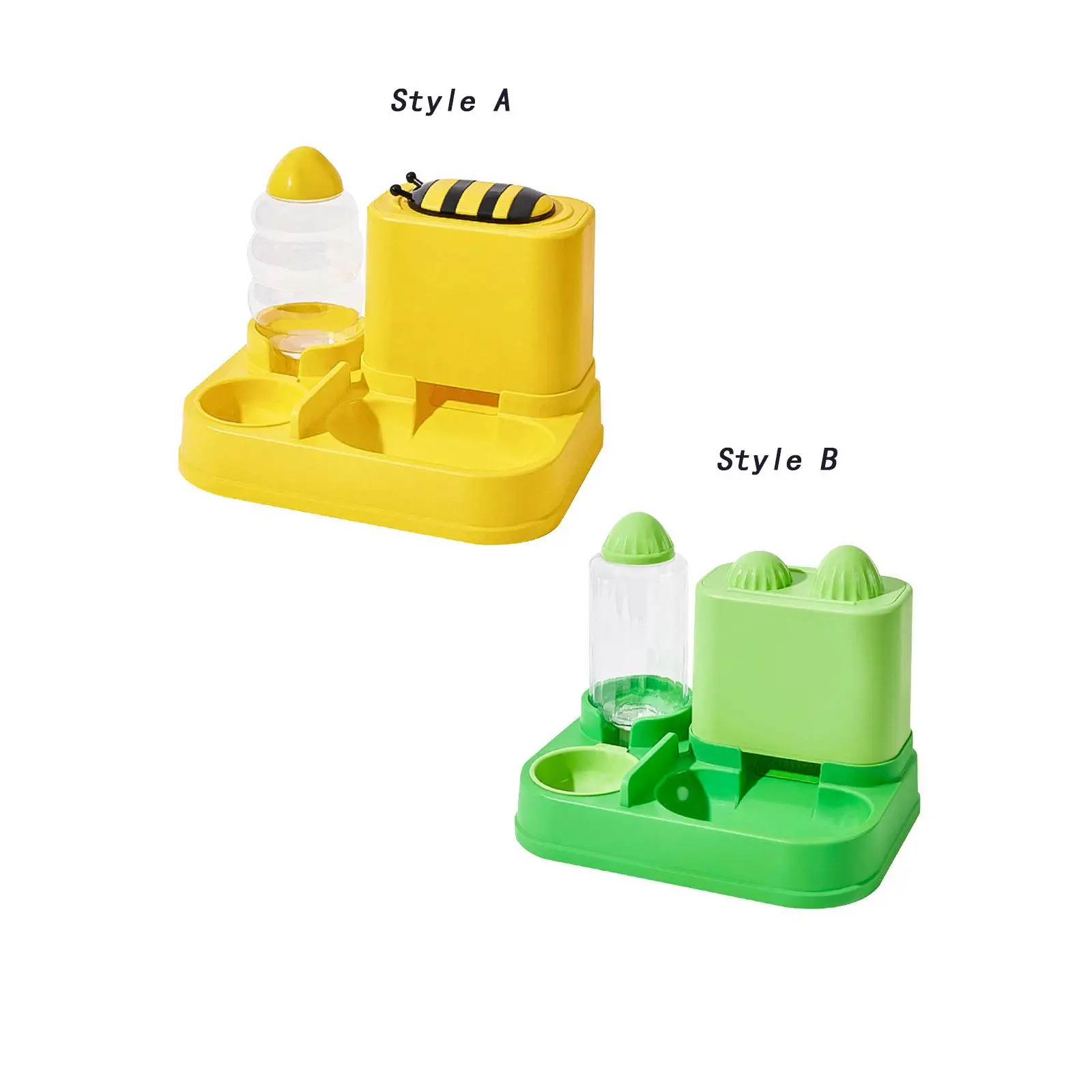 

Pet Feeder and Water Dispenser Set Pets Water and Food Bowl Cat Feeder for Small