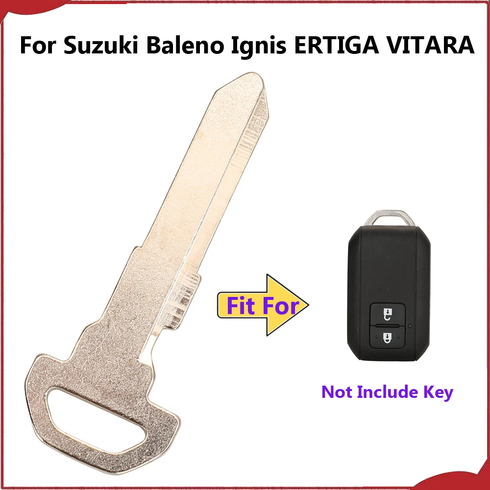 Jingyuqin New Emergency Blank For Suzuki Baleno Ignis ERTIGA VITARA SWIFT Uncut Remote Smart Key Blade Insert Blanks HU133R