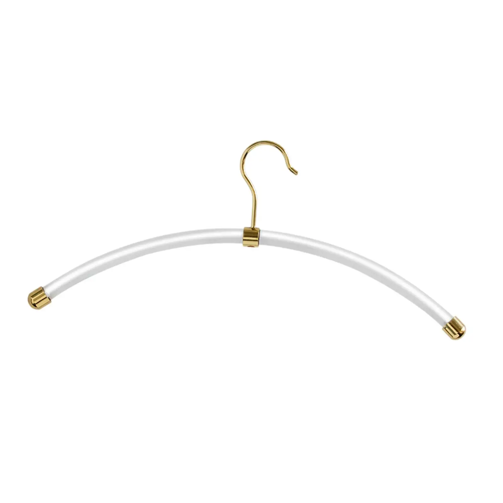 Sturdy Closet Organizer Acrylic Brass Coat Rack Non Slip Clothes Hanger Laundry Accessory for Wardrobe Storage - view 2